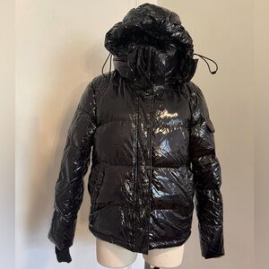 Aqua Midnight Hooded Down
Puffer Coat Size S